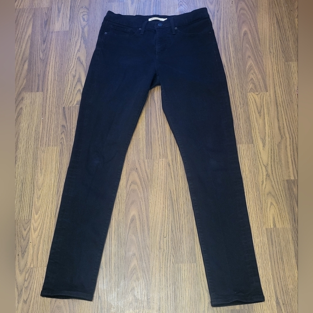Levi’s 311 Shaping Skinny Jeans Black Women’s 27x29 Slim Stretch Mid Rise B12